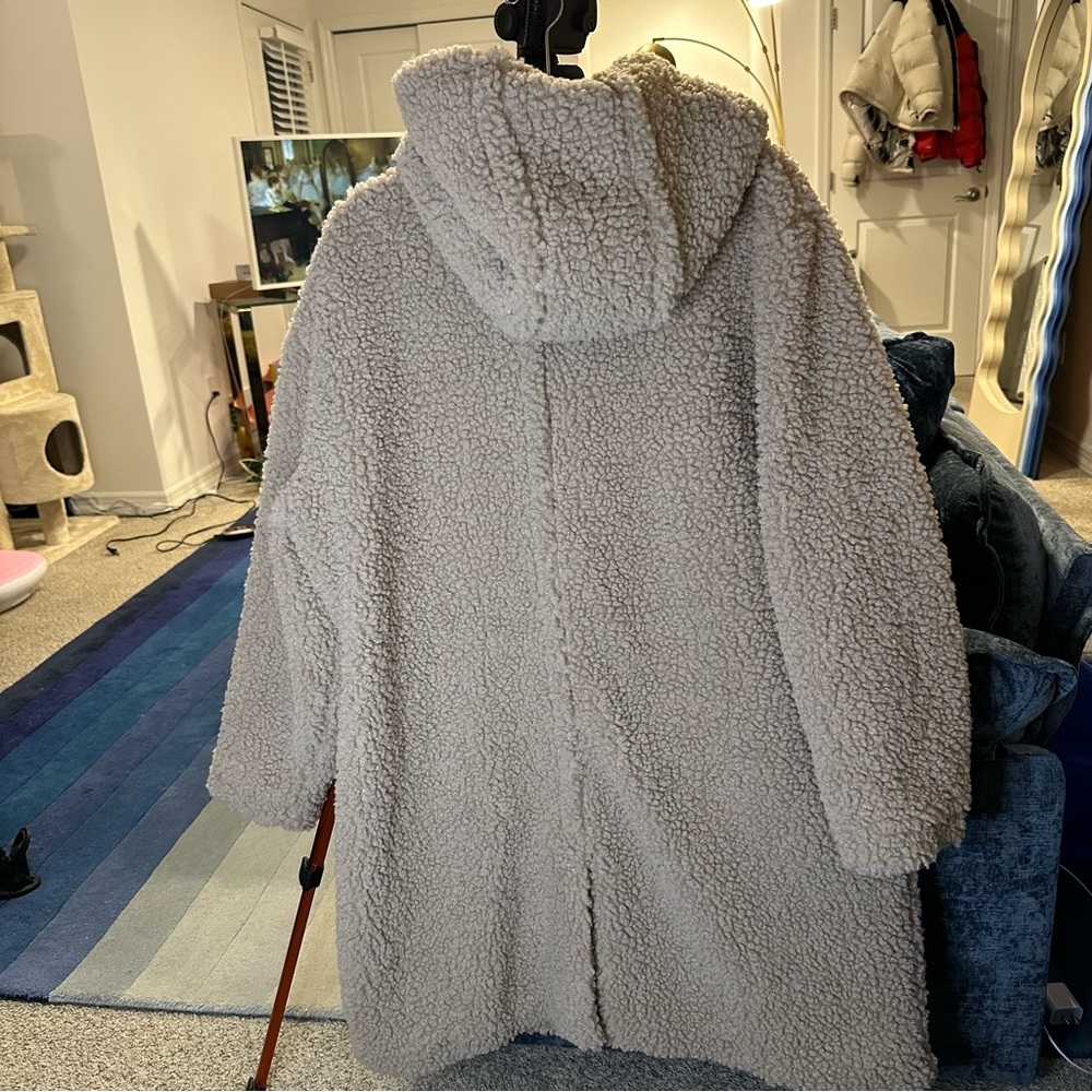 Bcbgeneration Hooded Button-Front Teddy Bear Coat… - image 4